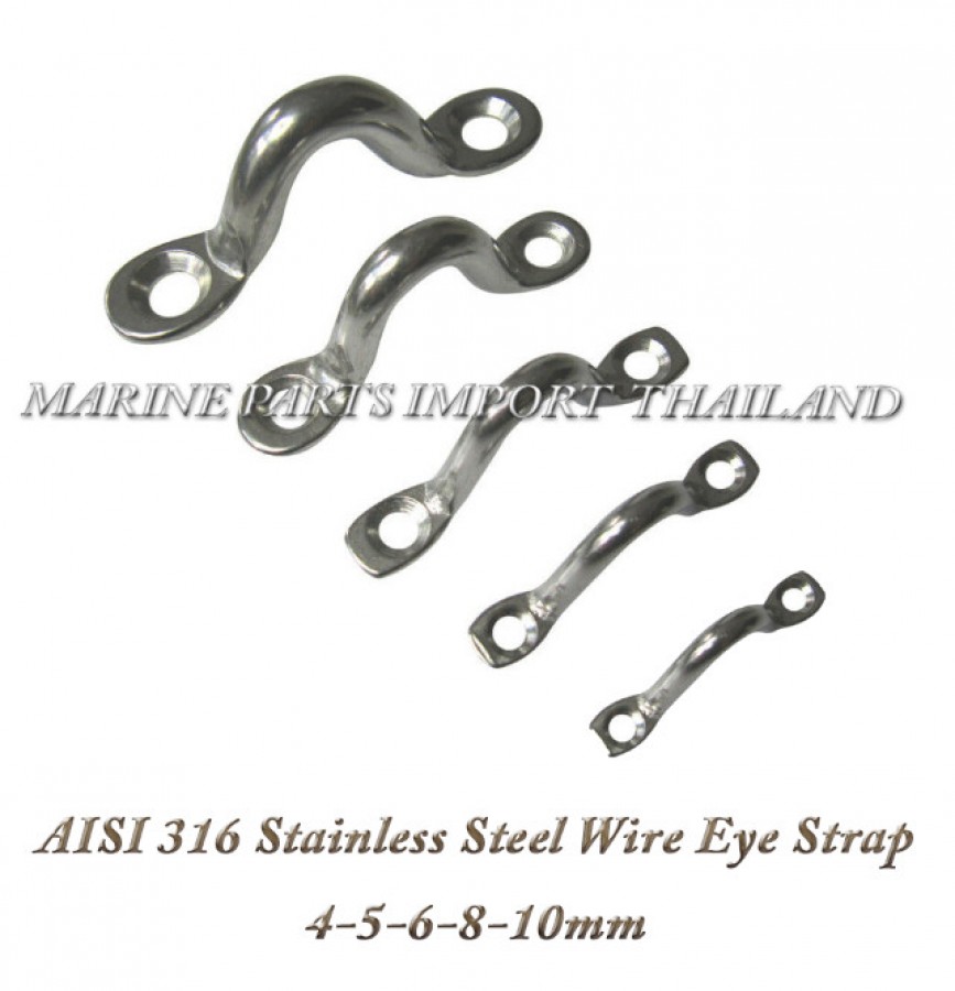 AISI316 Marine Grade Pad Eye Stainless Steel Wire Eye Strap