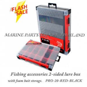 Fishing20accessories202 sided20lure20box2020with20foam20bait20storage.PRO 20 RED BLACK.0.POS 3