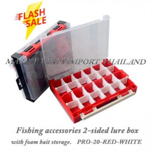 Fishing20accessories202 sided20lure20box2020with20foam20bait20storage.PRO 20 RED WHITE.000.POS