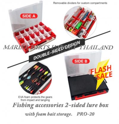 Fishing20accessories202 sided20lure20box2020with20foam20bait20storage.PRO 20 YELLOW.0 1