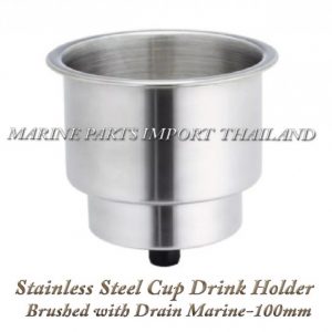Stainless20Steel20Cup20Drink20Holder20Brushed20with20Drain20Marine20100mm20000pos