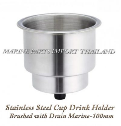 Stainless20Steel20Cup20Drink20Holder20Brushed20with20Drain20Marine20100mm20000pos