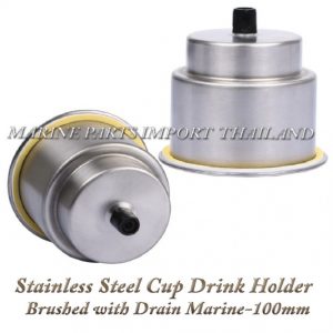 Stainless20Steel20Cup20Drink20Holder20Brushed20with20Drain20Marine20100mm200pos