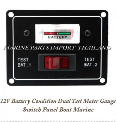 12V20Battery20Condition20Dual20Test20Meter20Gauge20Switch20Panel20Boat20Marine20 1POS