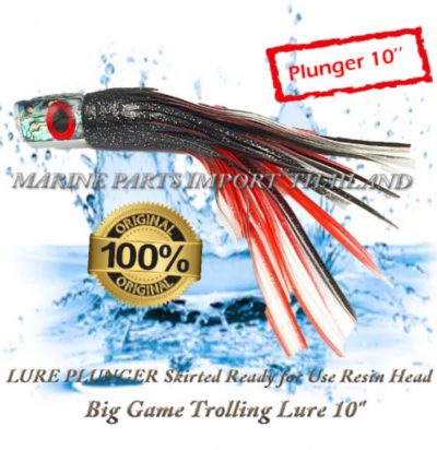 LURE20PLUNGER20Skirted20Ready20for20Use20Resin2020Head20Big20Game20Trolling20Lure201020inch.00pos 1