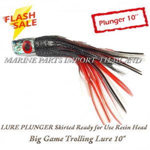 LURE20PLUNGER20Skirted20Ready20for20Use20Resin2020Head20Big20Game20Trolling20Lure201020inch.1pos 1