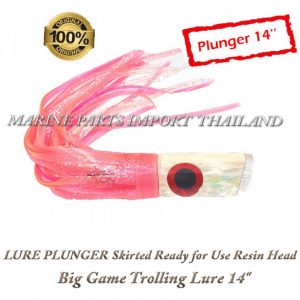 LURE20PLUNGER20Skirted20Ready20for20Use20Resin20Head20Big20Game20Trolling20Lure2014inch1