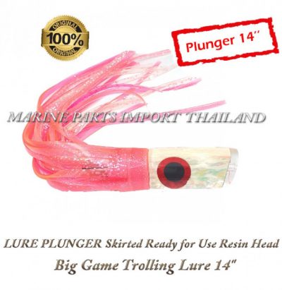 LURE20PLUNGER20Skirted20Ready20for20Use20Resin20Head20Big20Game20Trolling20Lure2014inch1