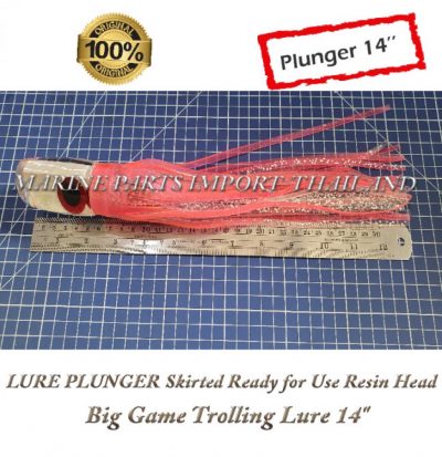 LURE20PLUNGER20Skirted20Ready20for20Use20Resin20Head20Big20Game20Trolling20Lure2014inch9