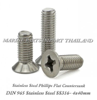 28204202920Stainless20Steel20Phillips20Flat20Countersunk20Screws20DIN20965 4X40.1.pos