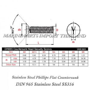 28204202920Stainless20Steel20Phillips20Flat20Countersunk20Screws20DIN20965 5X16.00.pos