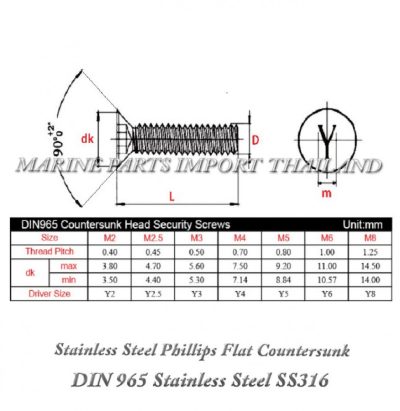 28204202920Stainless20Steel20Phillips20Flat20Countersunk20Screws20DIN20965 5X20.00.pos