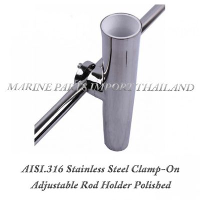 AISI.31620Stainless20Steel20Clamp On20Adjustable20Rod20Holder20Polished20 7.820to201.00POS