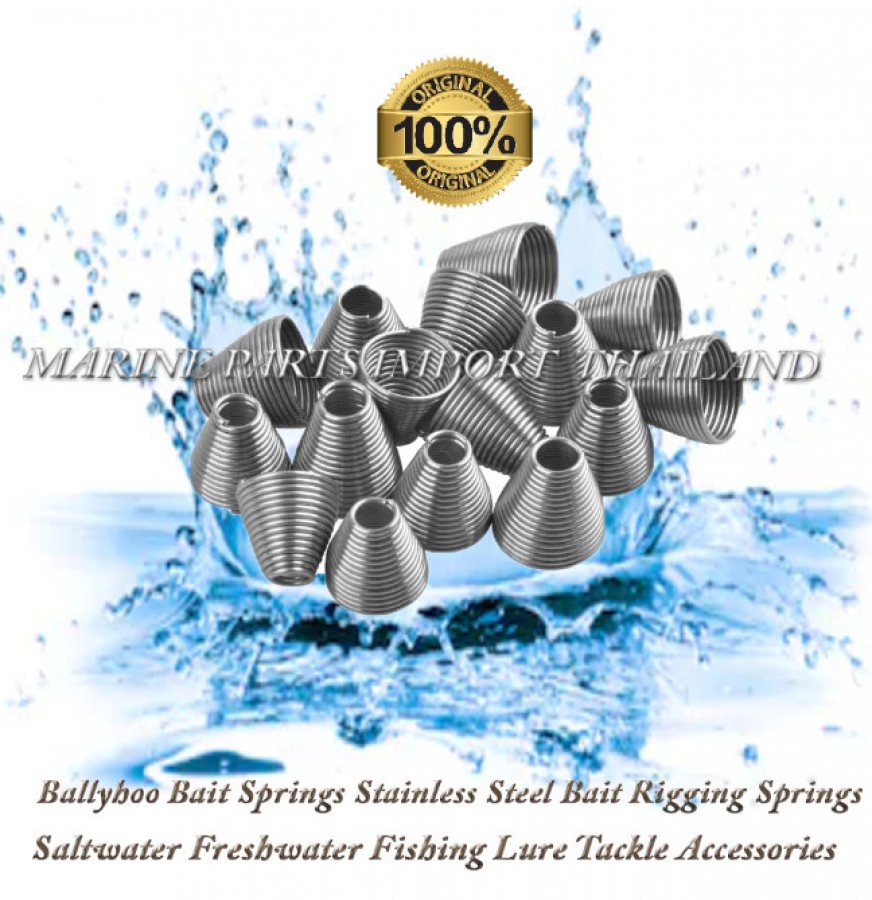 Ballyhoo Bait Springs Stainless Steel Bait Rigging Springs For Saltwater  Freshwater Fishing Lure Tackle Accessories small ( 10PCS ) 