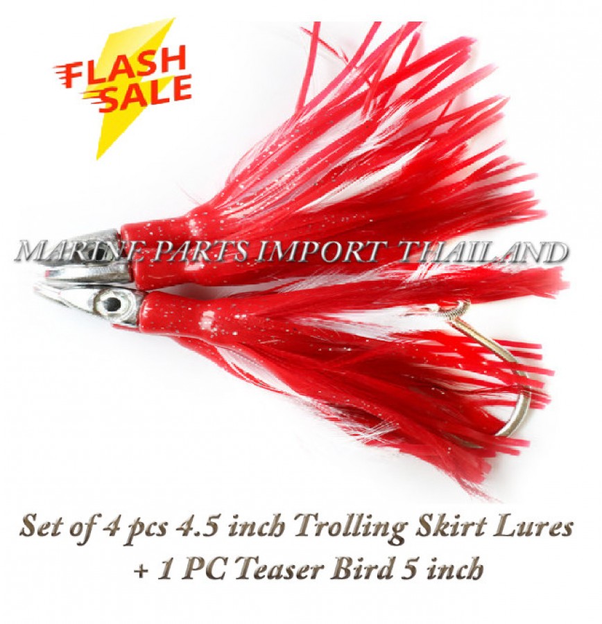 Daisy Chain Bird Teaser Salwater Fishing Trolling Lures, Lead Head Feather  with Rigged Hook 7/0 for Marlin Bluefin Tuna Lures Dolphin Durado Wahoo Big  Game Saltwater Fishing Mahi Mahi Lures with Bird