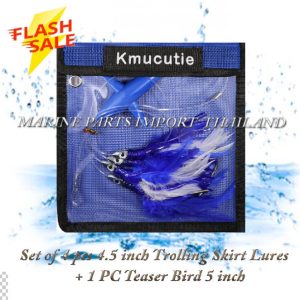 Kmucutie20Fishing20Lures20Tuna20Feather20Teaser20Daisy20Chain20Lure20with20Bird20Blue White.2.pos