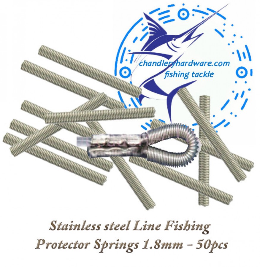 Stainless Steel Fishing Line Wire Loop Protector Springs 1.8mm