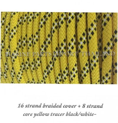 1620strand20braided20cover202B20820strand20core2010mm20yellow20tracer20black white 1pos