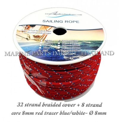 3220strand20braided20cover202B20820strand20core208mm20red20tracer20blue white 0000pos