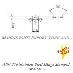 AISI2031620Stainless20Steel20Stamping20Hinge 2070x41x2mm2020 000POS