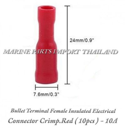 Bullet20Terminal20Female20Insulated20Electrical20Connector20Crimp.Red20282010pcs20292010A 00POS